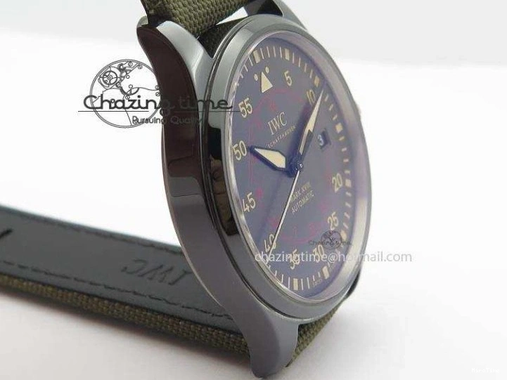 MIROTIME 0304 SunProtective MARK XVII IW324702 Real Ceramic MK Best Edition Green Dial On Green Nylon Strap A 7288